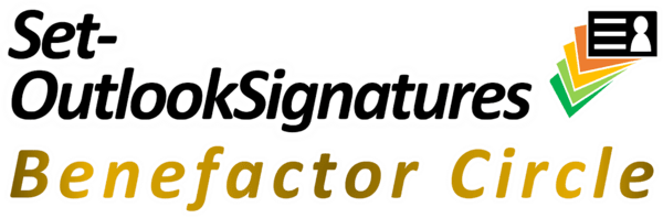 Set-OutlookSignatures Benefactor Circle